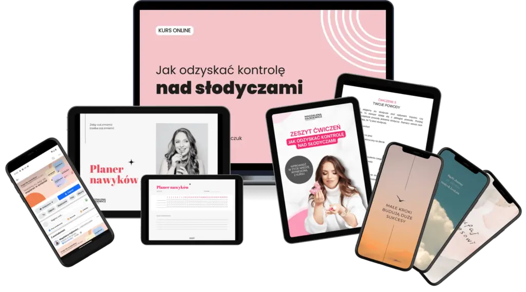 Kurs jak przestać jeść słodycze wraz z bonusami