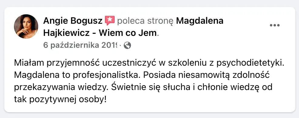 Opinia o Magdalenie Hajkiewicz-Mielniczuk