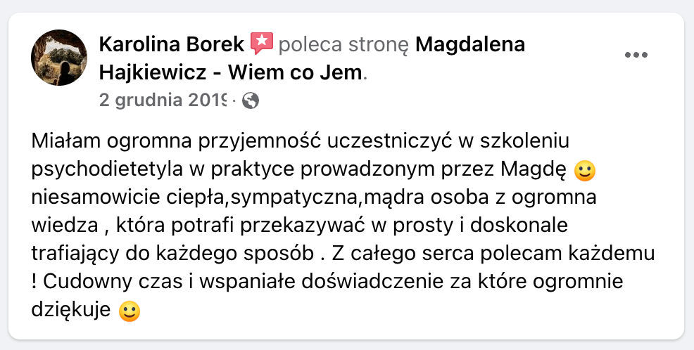 Opinia o Magdalenie Hajkiewicz-Mielniczuk