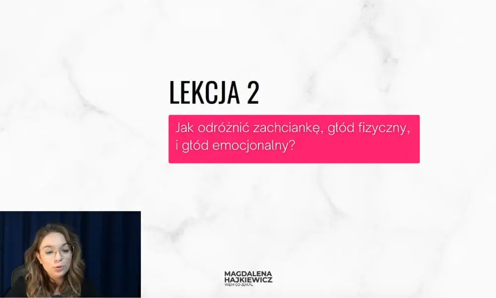 Lekcja 2 kursu jak przestać jeść słodycze