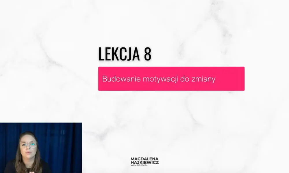 Lekcja 8 kursu jak przestać jeść słodycze
